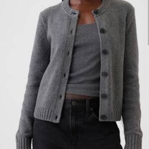 GAP CashSoft Cardigan Petite Small Grey